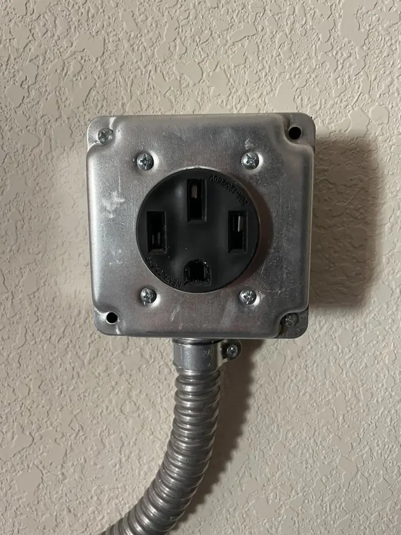 NEMA 14-50 outlet installed for Electrical Panel Upgrade in Gardere